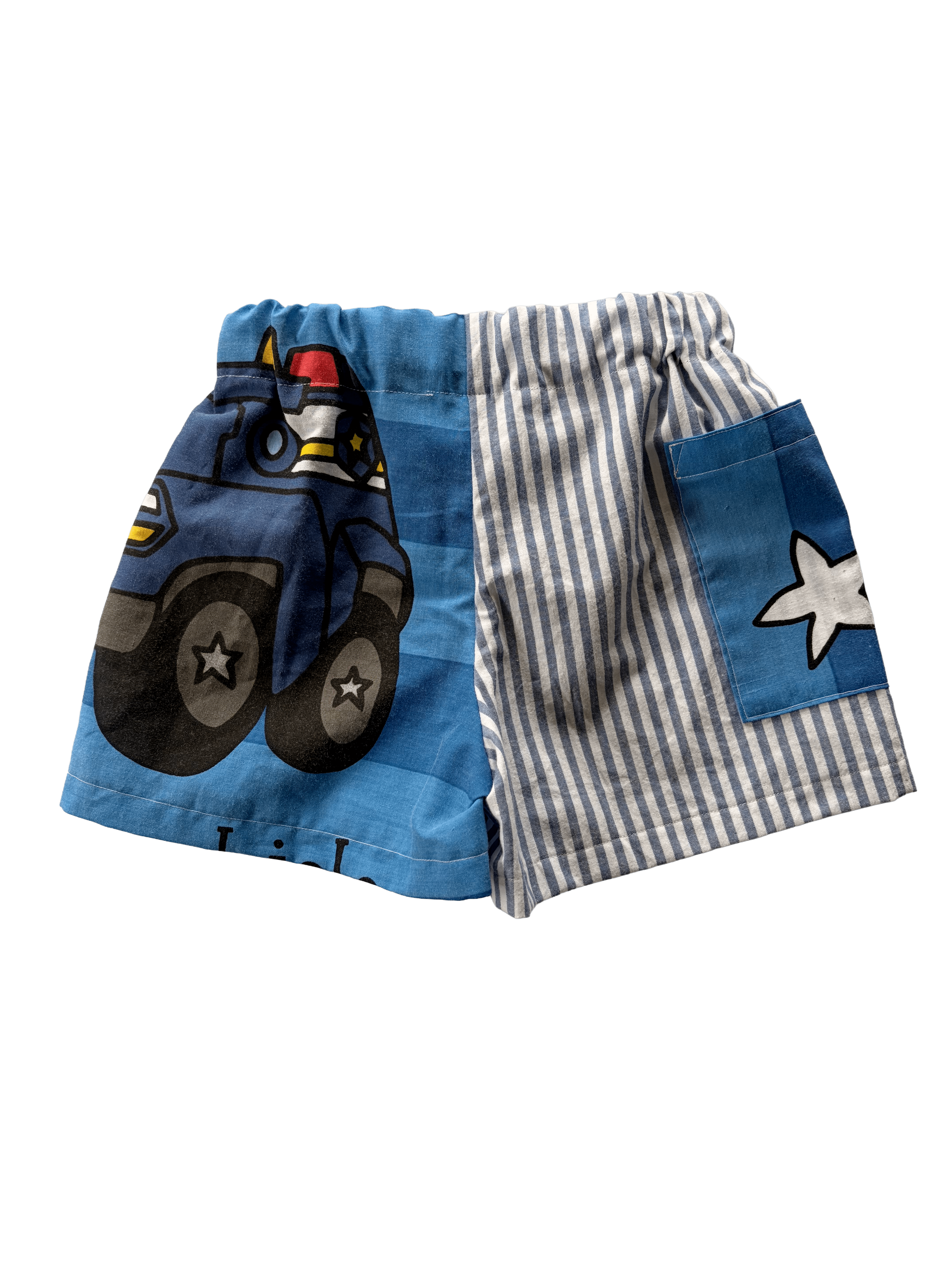 Kids shorts made from a paw patrol duvet.